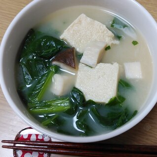 高野豆腐の白湯スープ